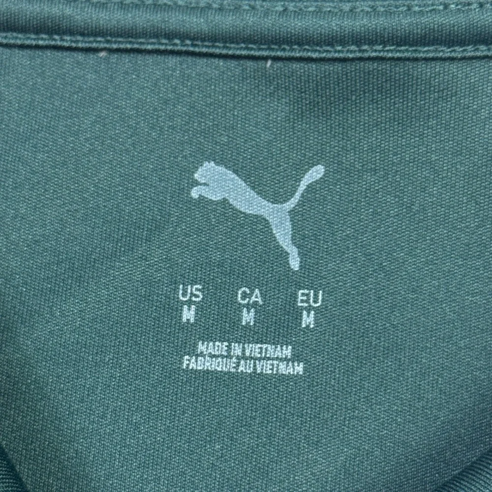 Puma Golf Polo Shirt Burnt Store Marina‎ Womens Medium Green Short Sleeve